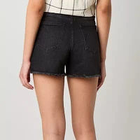 a.n.a Womens High Rise Denim Short