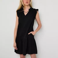 St. John's Bay Womens Short Sleeve Shift Dress