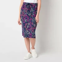 St. John's Bay Womens Midi Pencil Skirt