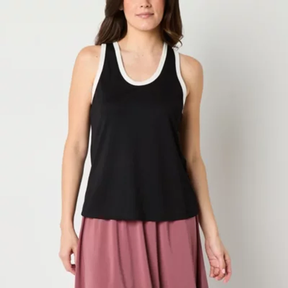 Stylus Womens Scoop Neck Sleeveless Tank Top
