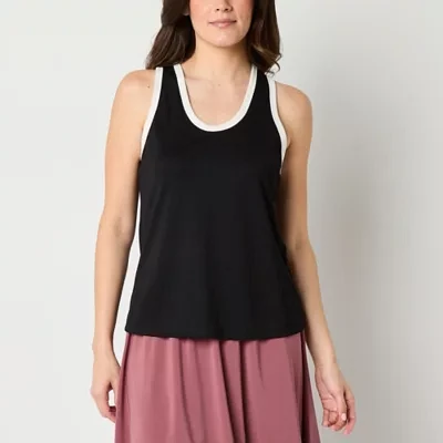 Stylus Womens Scoop Neck Sleeveless Tank Top