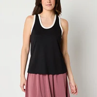 Stylus Womens Scoop Neck Sleeveless Tank Top