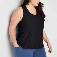 Xersion Womens U Neck Sleeveless Tank Top Plus