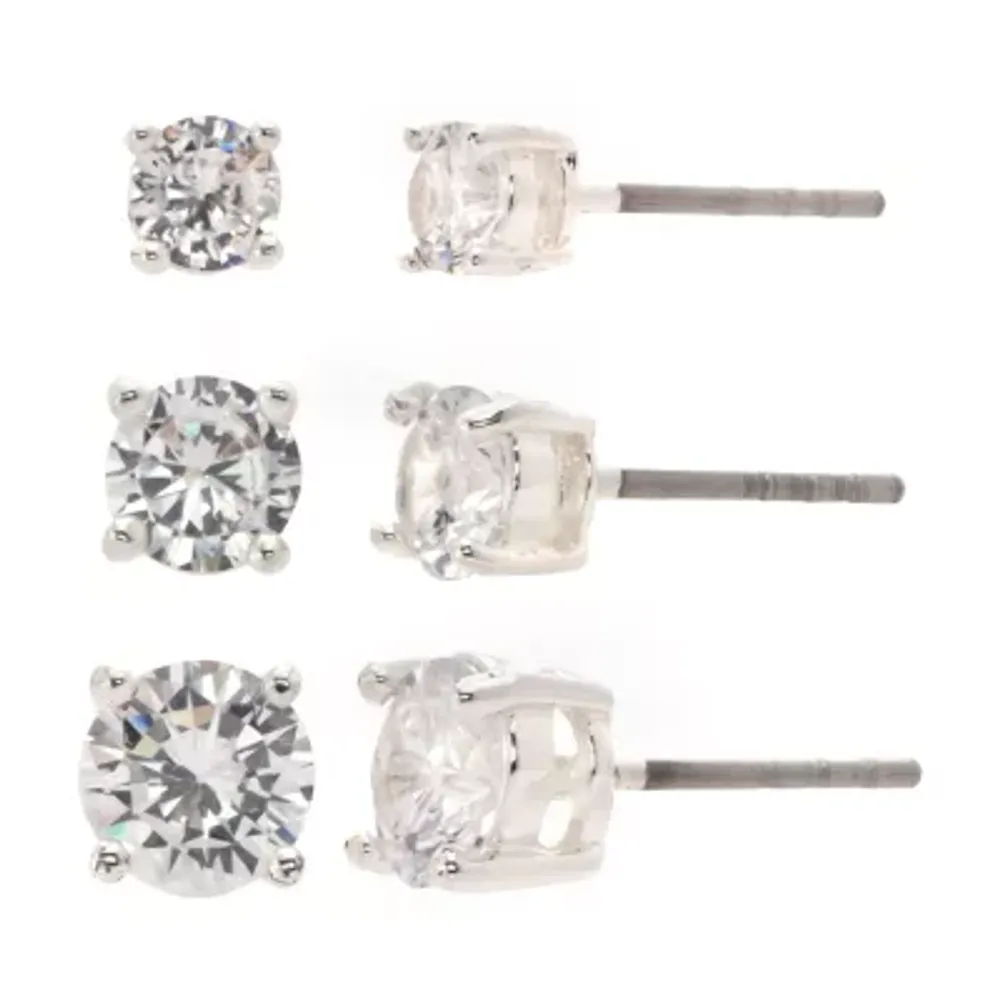 Sparkle Allure Pair Cubic Zirconia Earring Set