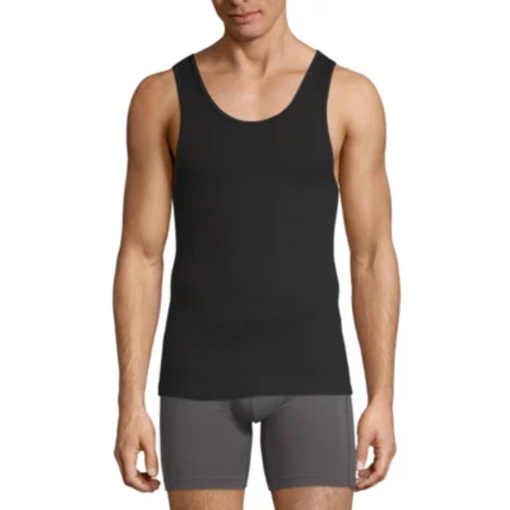 Stafford Dry + Cool Mens 4 Pack Quick Tank