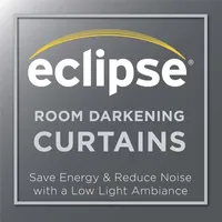 Eclipse Darrell Blackout Rod Pocket Single Curtain Panel