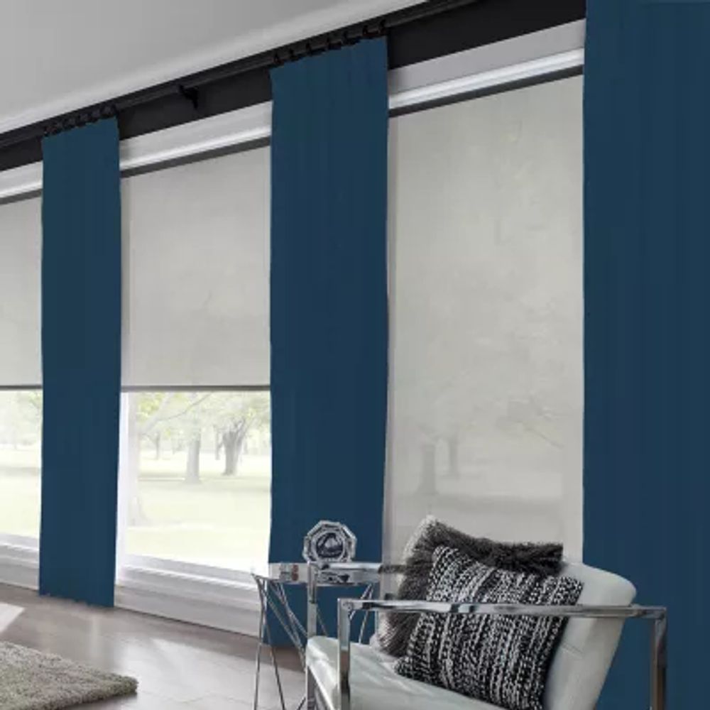Bali Coastal Pinch Pleat Custom Light-Filtering Single Curtain Panel