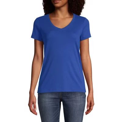 St. John's Bay Womens V Neck Short Sleeve T-Shirt