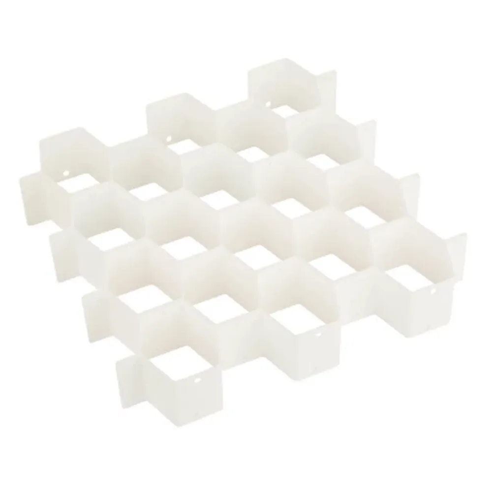 Honey-Can-Do White Plastic 32 Compartment Drawer Organizer