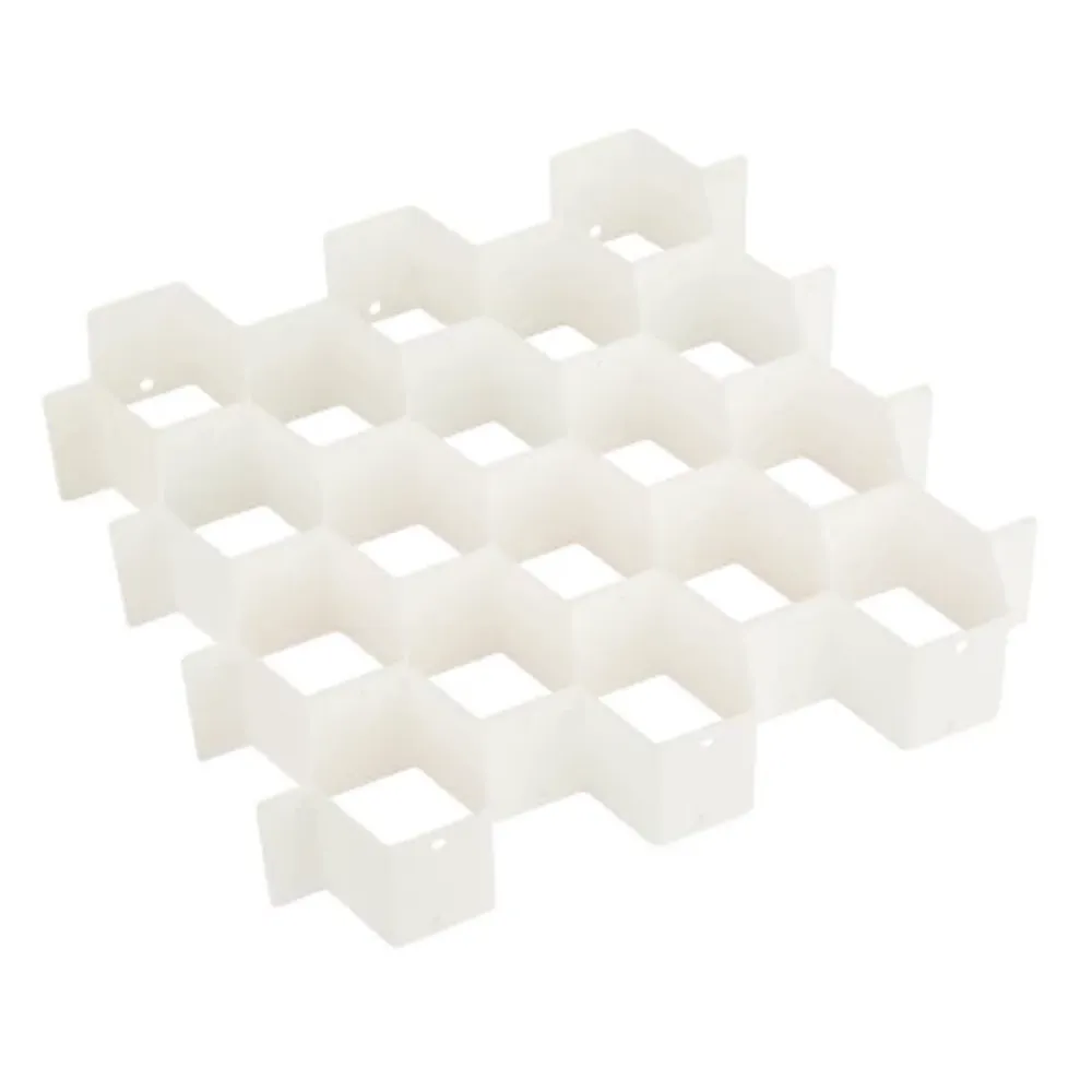 Honey-Can-Do White Plastic 32 Compartment Drawer Organizers