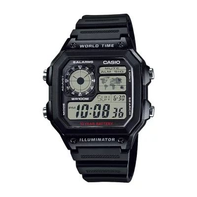 Casio Table Mens Digital Black Strap Watch Ae1200wh1cos