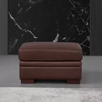 Dillon Leather Upholstery Collection Ottoman