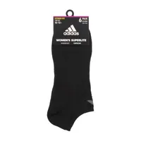 adidas Superlite 6 Pair Plus Tall No Show Socks Womens