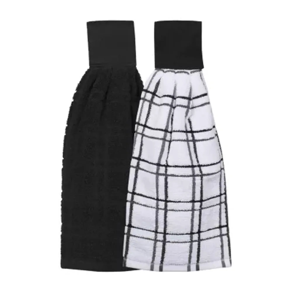 Ritz Tie Towel Black 2-pc. Kitchen Towel