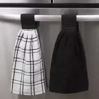 Ritz Tie Towel Black 2-pc. Kitchen Towel