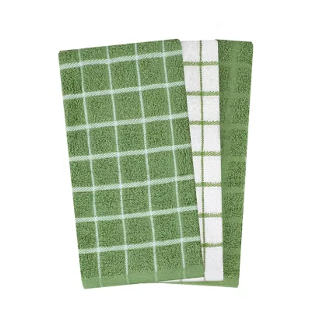 RITZ Cotton Kitchen Towels and Dish Cloths (Set of 3 Towels/ 3