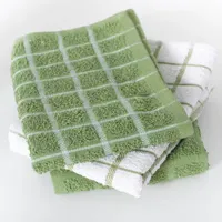 Ritz Terry Check Cactus 3-pc. Kitchen Towel