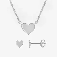 Itsy Bitsy Made With Recycled Sterling Silver 3-pc. Heart Jewelry Set
