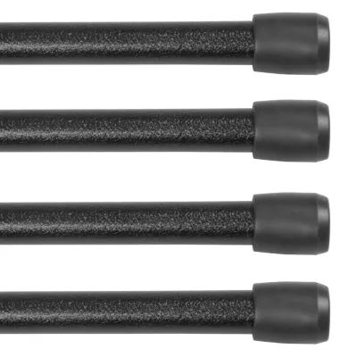 Kenney Fast Fit No Tools 4 Pack 7/16 Tension Curtain Rod