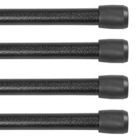 Kenney Fast Fit No Tools 4 Pack 7/16 Tension Curtain Rod