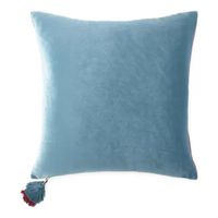 Distant Lands Solid Velvet Reversible Square Throw Pillow