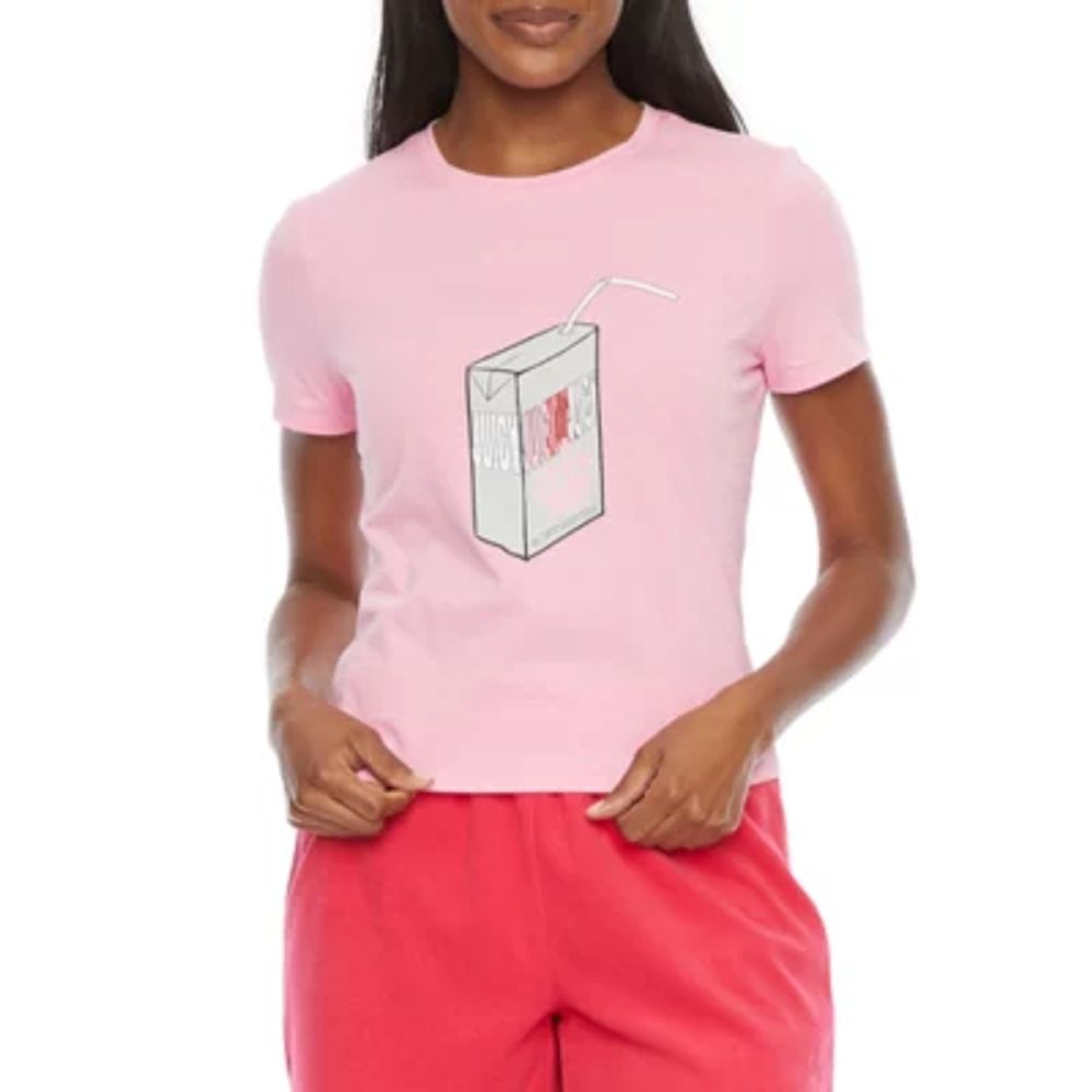 Juicy By Couture Womens Crew Neck Short Sleeve T-Shirt