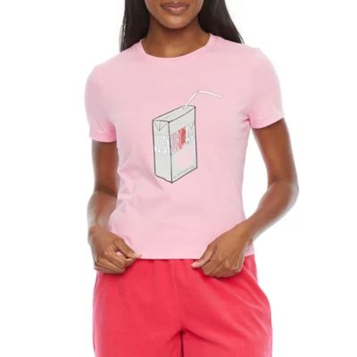 Juicy By Couture Womens Crew Neck Short Sleeve T-Shirt