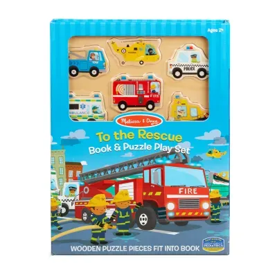 Melissa & Doug Book And Puzzle Play Set To The Rescue Activity Book