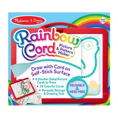 Melissa & Doug Rainbow Cord And Picture Kids Craft Kit