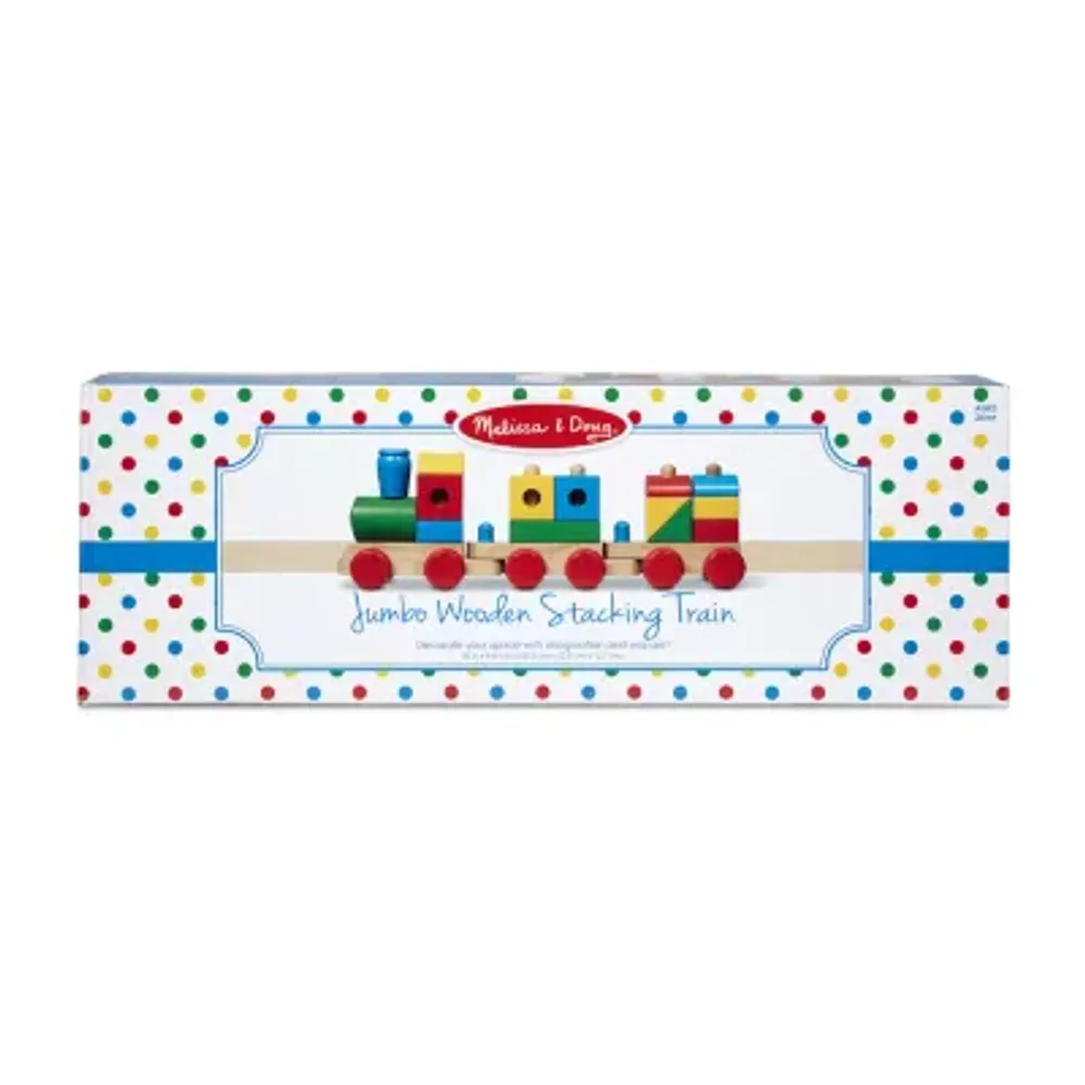 Melissa & Doug Wooden Jumbo Stacking Train