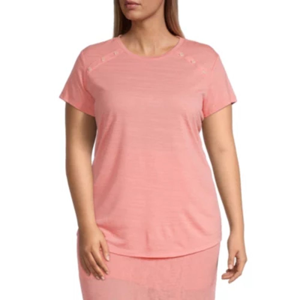 Liz Claiborne Womens Crew Neck Short Sleeve T-Shirt | Plaza Las Americas