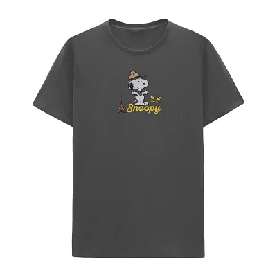 Mens Short Sleeve Snoopy Graphic T-Shirt