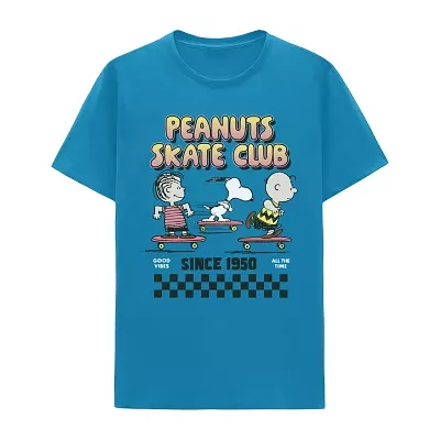 Mens Short Sleeve Peanuts Graphic T-Shirt