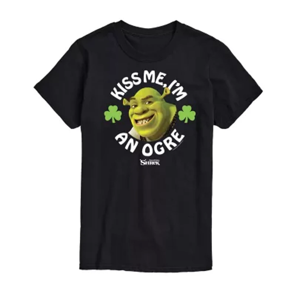 Mens Short Sleeve Shrek St. Patrick's Day T-Shirt