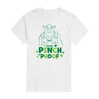 Mens Crew Neck Short Sleeve Shrek St. Patrick's Day T-Shirt