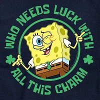 Mens Short Sleeve Spongebob St. Patrick's Day T-Shirt