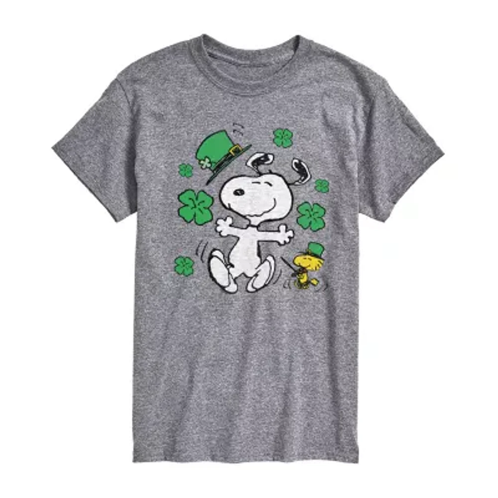 Mens Short Sleeve Peanuts St. Patrick's Day T-Shirt