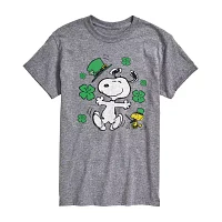 Mens Short Sleeve Peanuts St. Patrick's Day T-Shirt