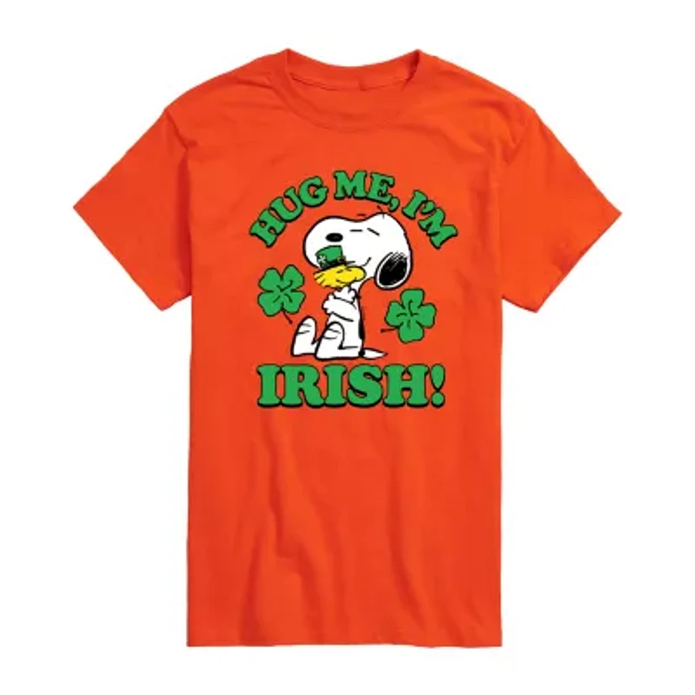 Mens Short Sleeve Peanuts St. Patrick's Day T-Shirt