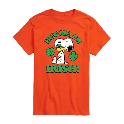 Mens Short Sleeve Peanuts St. Patrick's Day T-Shirt