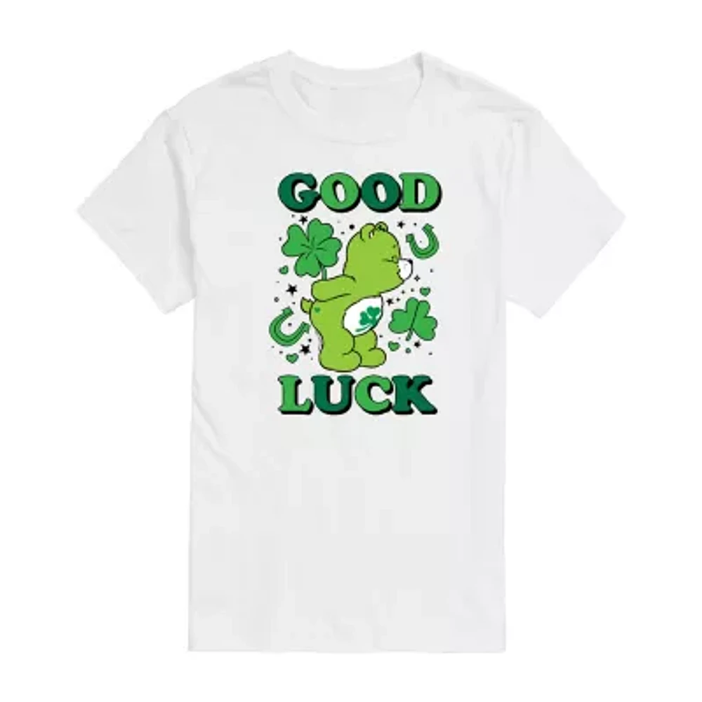 Mens Short Sleeve Care Bears St. Patrick's Day Graphic T-Shirt