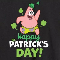 Mens Long Sleeve Spongebob St. Patrick's Day T-Shirt