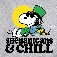 Mens Long Sleeve Peanuts St. Patrick's Day Sweatshirt