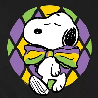 Mens Long Sleeve Peanuts Mardi Gras Sweatshirt