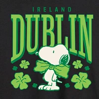 Mens Long Sleeve Snoopy Dublin T-Shirt