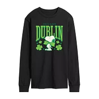 Mens Long Sleeve Snoopy Dublin T-Shirt