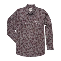 Ely Cattleman Paisley Print Mens Long Sleeve Western Shirt