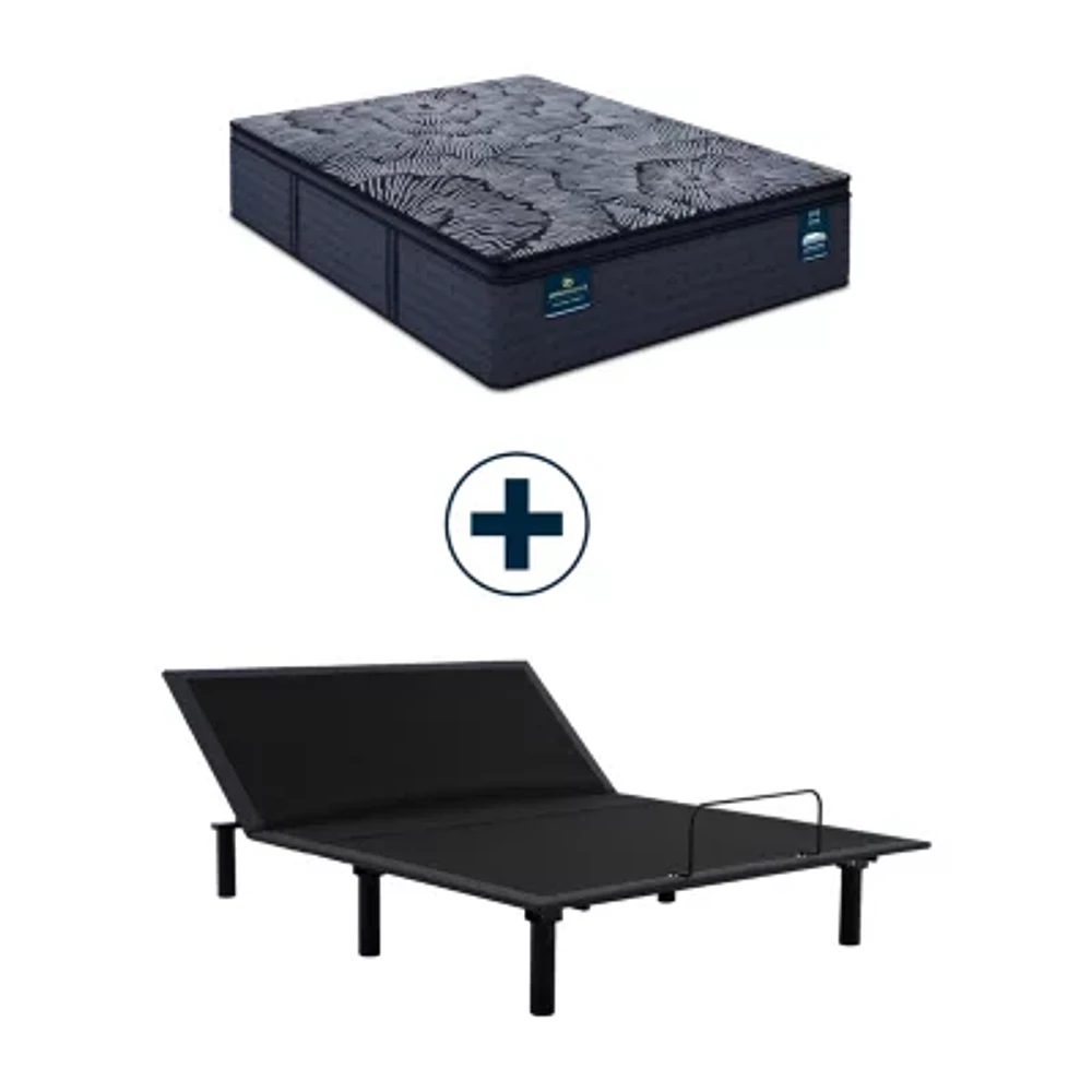 Serta® Quilted Perfect Sleeper X™ Hybrid Lexton 14.25" Medium Pillow Top - Mattress + Adjustable Base