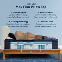 Serta® Quilted Perfect Sleeper X™ Hybrid Max 15.25" Firm Pillow Top - Mattress + Adjustable Base