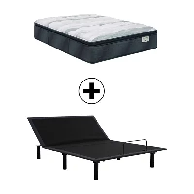 Beautyrest Harmony Lux Anchor Island 14.75" Medium Pillow Top - Mattress + Adjustable Base